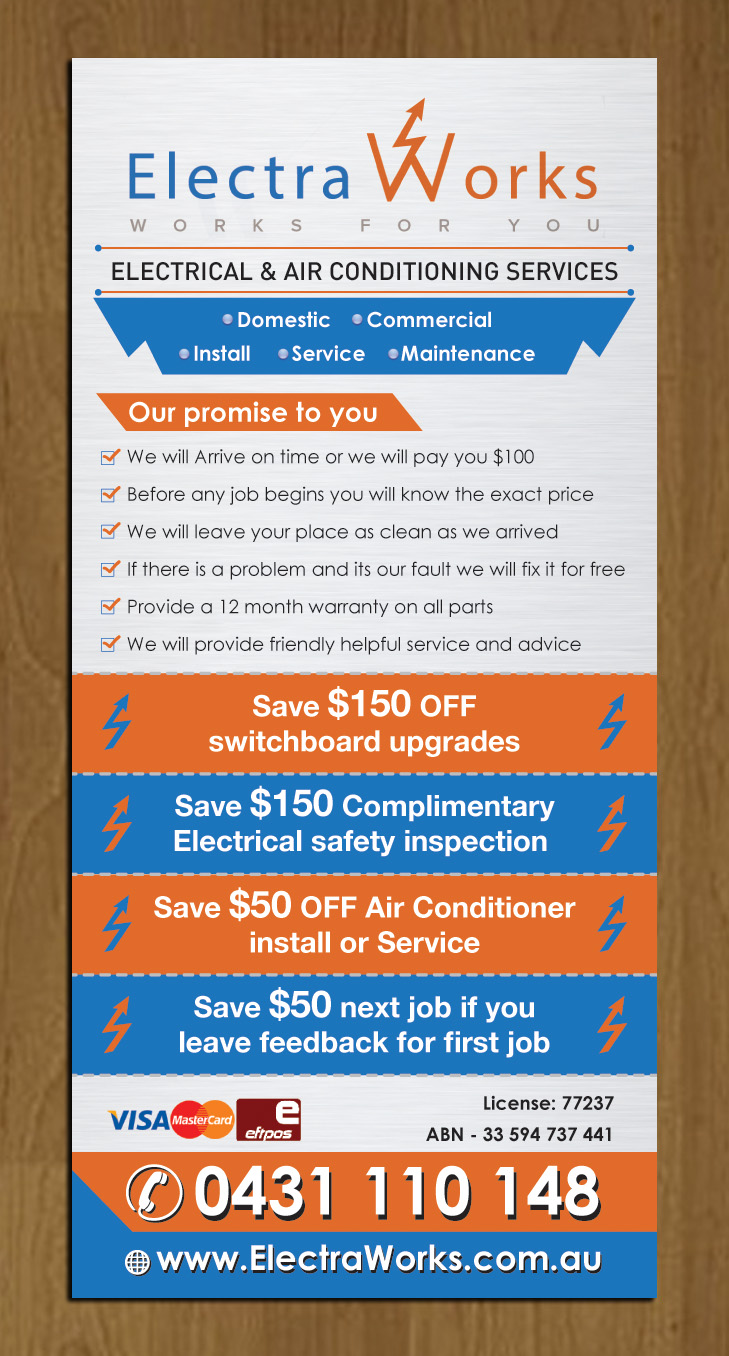 Flyer Design by Sbss for ElectraWorks | Design #4171028
