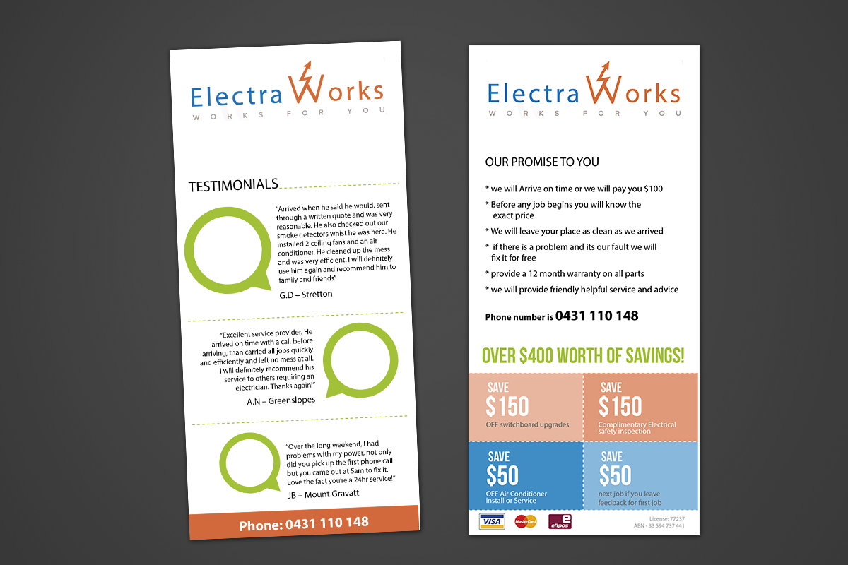Diseño de Flyer por Svetlin Angelov para ElectraWorks | Diseño #4163751