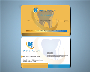 dental clinic business card design
