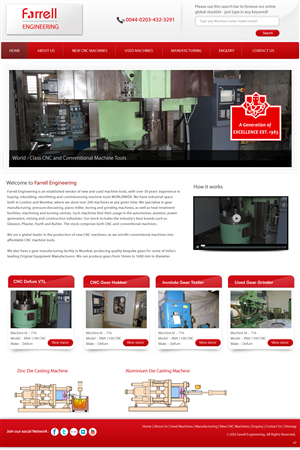 Web Design by pb for Farrell Engineering Ltd | Design: #1042668