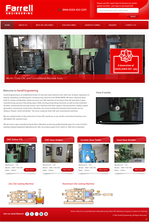 Web Design by pb for Farrell Engineering Ltd | Design: #1045245