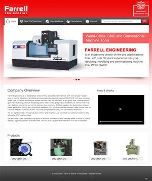 Web Design by pb for Farrell Engineering Ltd | Design: #1056063