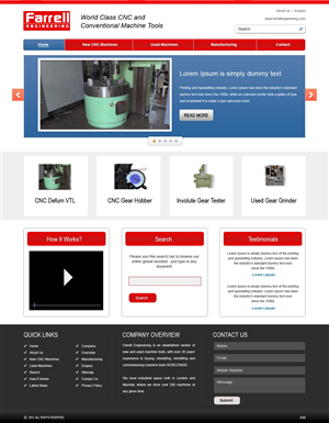 Web Design by pb for Farrell Engineering Ltd | Design: #1056066