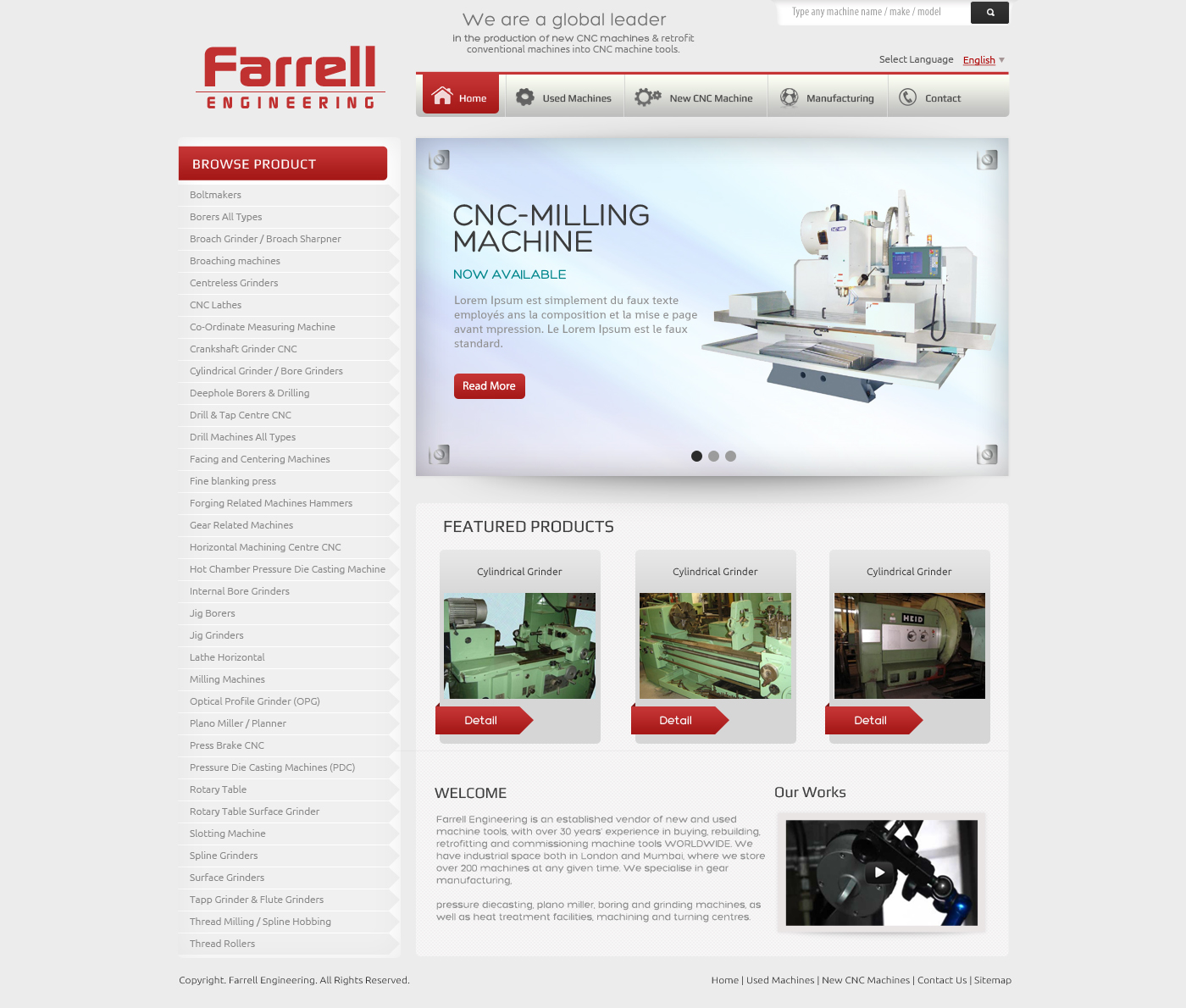 Web Design par OM pour Farrell Engineering Ltd | Design #1049785