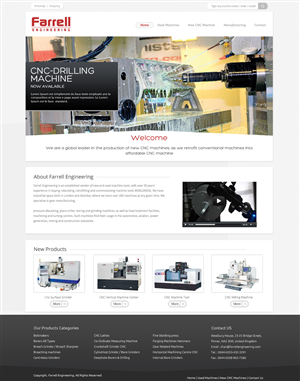 Web Design by OM for Farrell Engineering Ltd | Design: #1052989