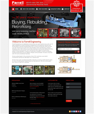 Web Design par TechWise pour Farrell Engineering Ltd | Design : #1050267