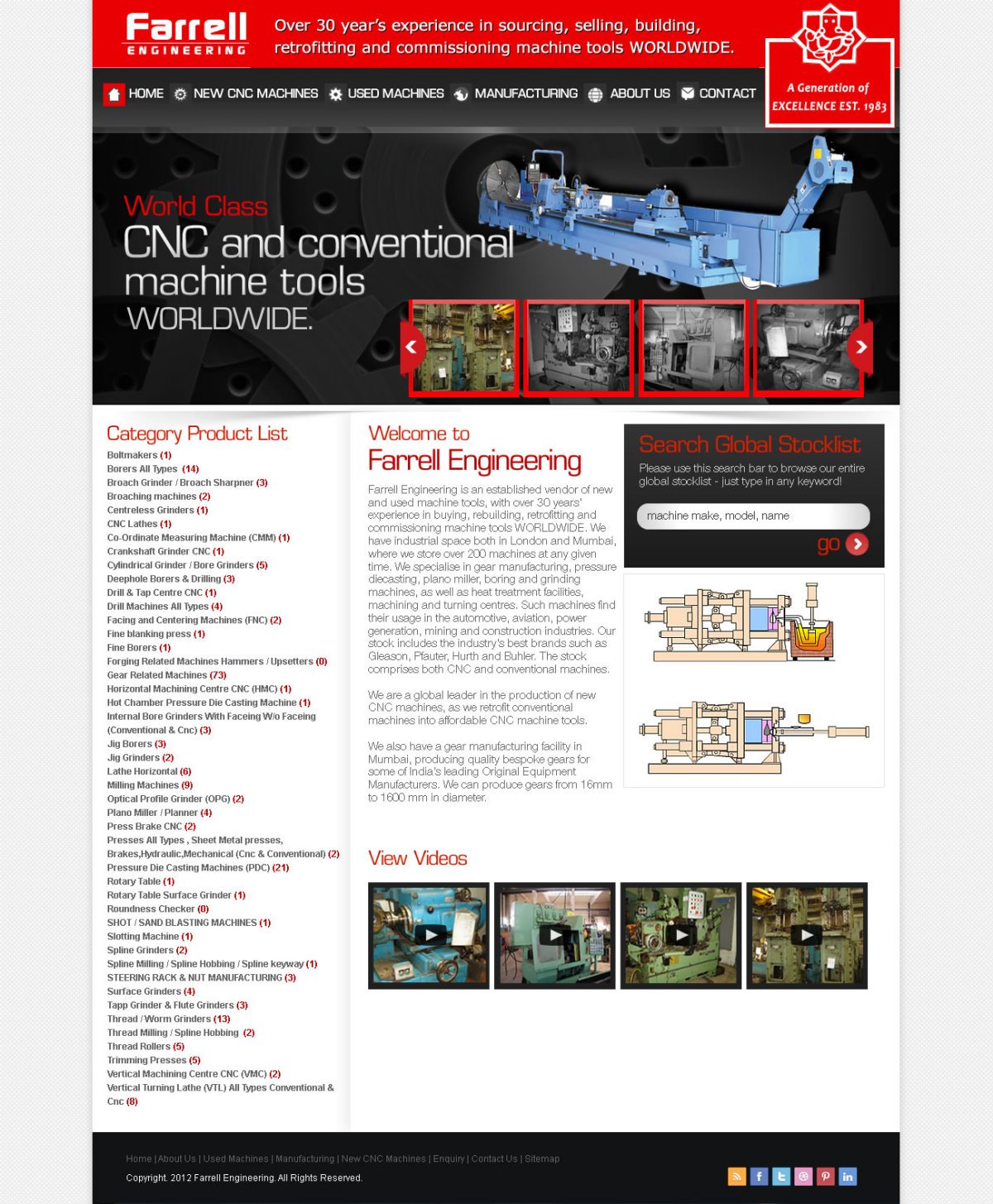 Web Design by TechWise for Farrell Engineering Ltd | Design #1067776