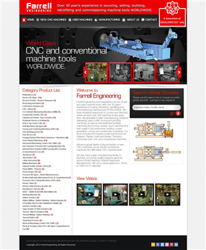 Web Design by TechWise for Farrell Engineering Ltd | Design: #1067776