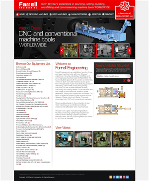 Web Design by TechWise for Farrell Engineering Ltd | Design: #1068078