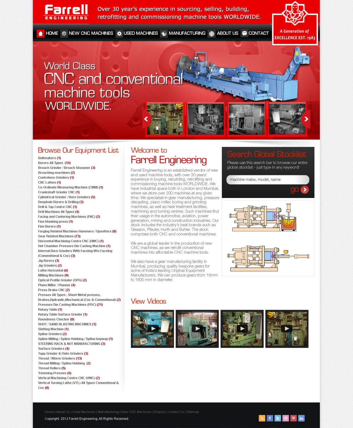 Web Design by TechWise for Farrell Engineering Ltd | Design #1068079