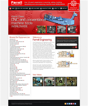 Web Design by TechWise for Farrell Engineering Ltd | Design: #1068079