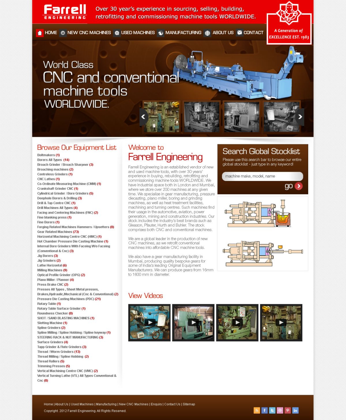 Web Design par TechWise pour Farrell Engineering Ltd | Design #1068082