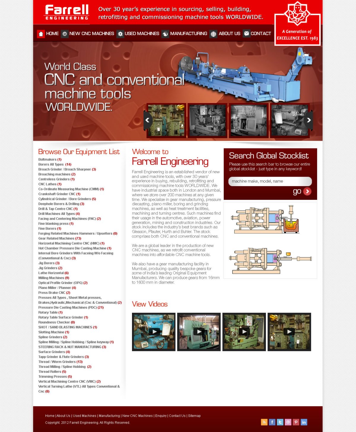 Web Design by TechWise for Farrell Engineering Ltd | Design #1068084