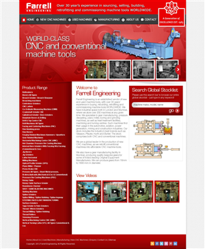Web Design by TechWise for Farrell Engineering Ltd | Design: #1071606