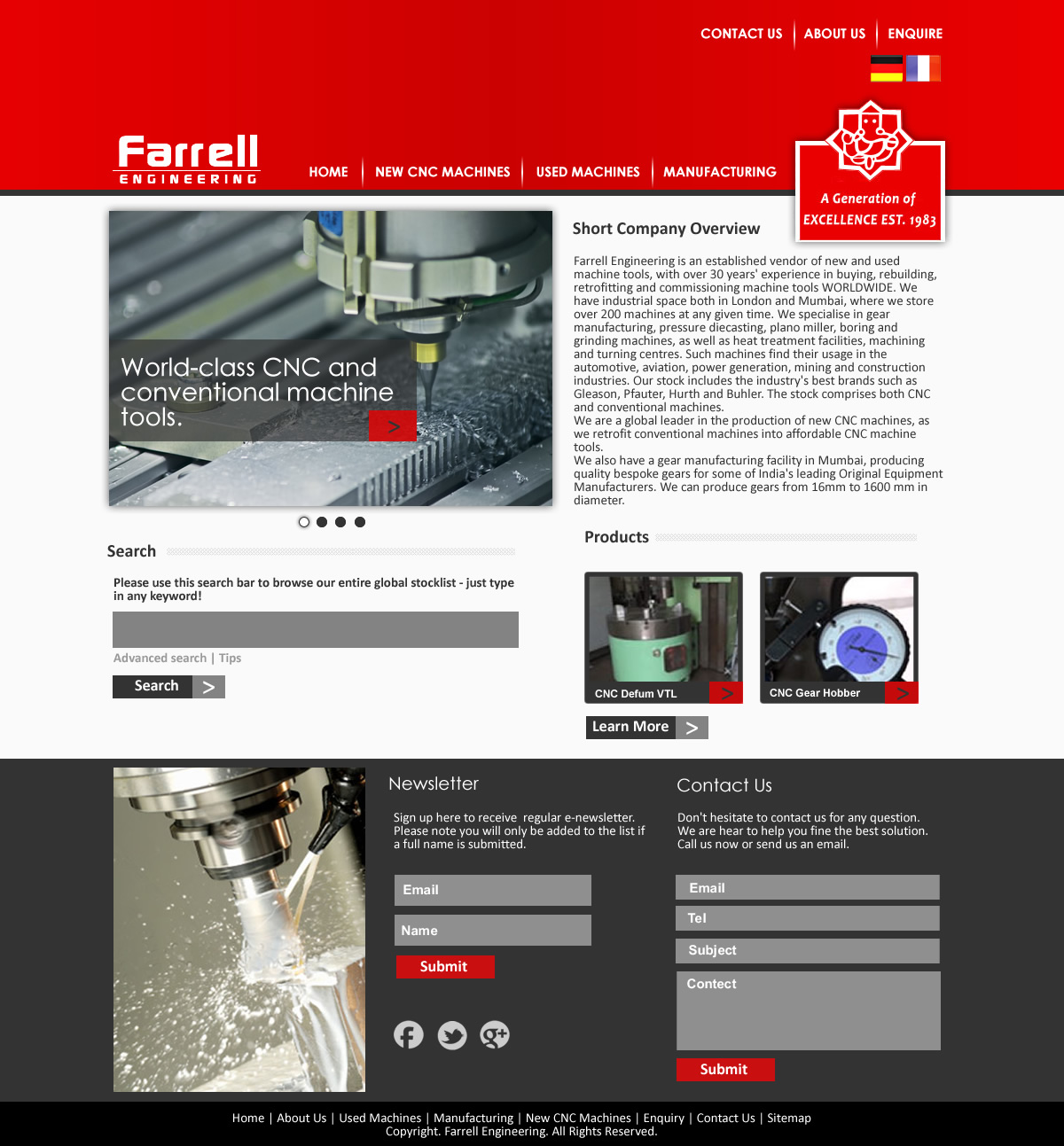 Web Design by VangelTzo for Farrell Engineering Ltd | Design #1049248