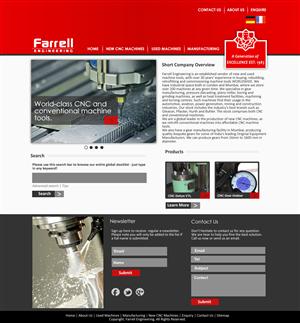 Web Design par VangelTzo pour Farrell Engineering Ltd | Design : #1049248