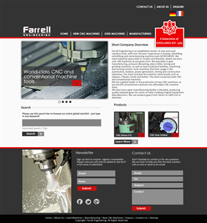 Web Design by VangelTzo for Farrell Engineering Ltd | Design #1049263