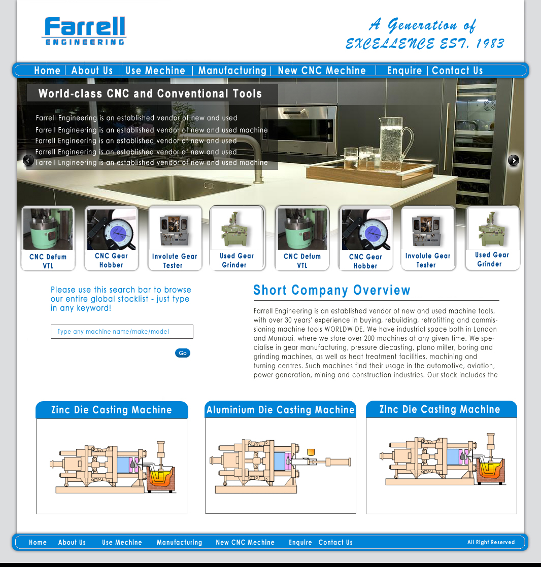 Web Design by Asad Ali for Farrell Engineering Ltd | Design #1049775