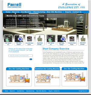 Web Design by Asad Ali for Farrell Engineering Ltd | Design #1049775