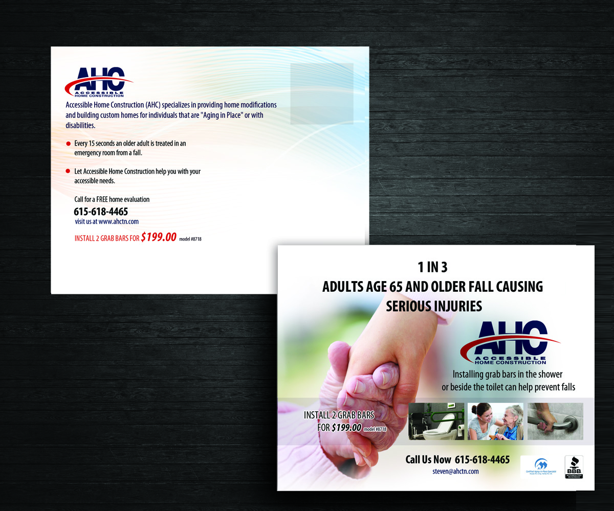 Postcard Design by uk for Accessible Home Construction | Design #3966567