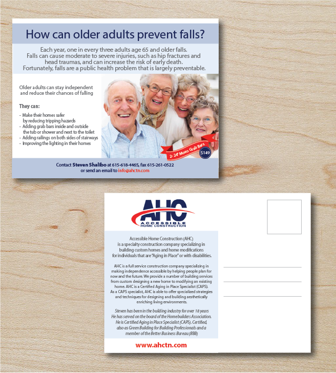 Postkarten-Design von alex989 für Accessible Home Construction | Design #3880345