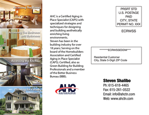 Postcard Design by VEGA-Designs for Accessible Home Construction | Design: #3888355