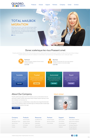 Global software company seeking new website design