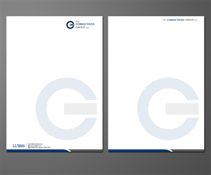 Letterhead Design by kousik for The Corrections Group | Design: #3879557
