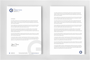 Letterhead Design by HYPdesign for The Corrections Group | Design: #3885381