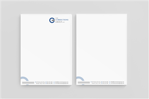Letterhead Design by stoodio.id for The Corrections Group | Design: #3920066