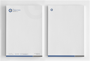Letterhead Design by logodentity for The Corrections Group | Design: #3888307