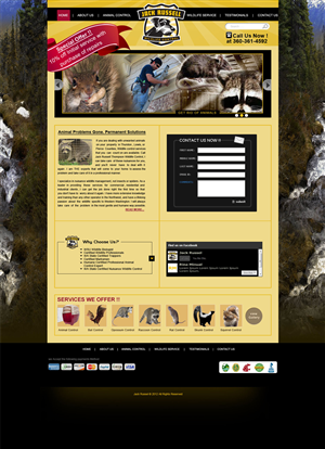 Web Design by Desire Design Solutions for Jack Russell Wildlife Control | Design: #1069869