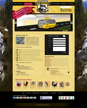 Web Design by Desire Design Solutions for Jack Russell Wildlife Control | Design: #1087585