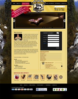 Web Design by Desire Design Solutions for Jack Russell Wildlife Control | Design: #1089451