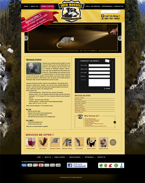 Web Design by Desire Design Solutions for Jack Russell Wildlife Control | Design: #1089458