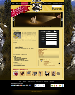 Web Design by Desire Design Solutions for Jack Russell Wildlife Control | Design: #1089493