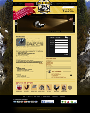 Web Design by Desire Design Solutions for Jack Russell Wildlife Control | Design: #1089503