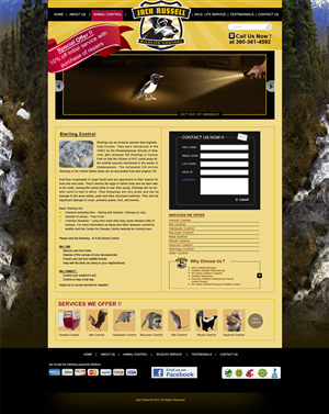 Web Design by Desire Design Solutions for Jack Russell Wildlife Control | Design: #1089524