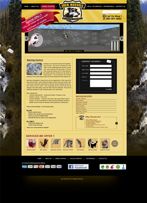 Web Design by Desire Design Solutions for Jack Russell Wildlife Control | Design: #1105513