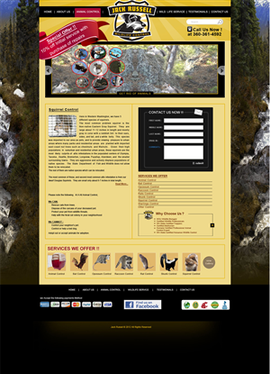 Web Design by Desire Design Solutions for Jack Russell Wildlife Control | Design: #1105528