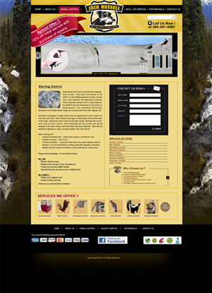 Web Design by Desire Design Solutions for Jack Russell Wildlife Control | Design: #1105550