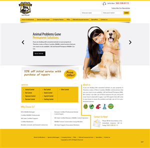 Web Design by pb for Jack Russell Wildlife Control | Design: #1047072