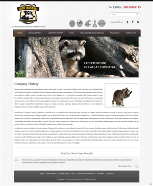 Web Design by pb for Jack Russell Wildlife Control | Design: #1333987