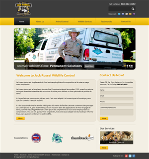 Web Design by OM for Jack Russell Wildlife Control | Design #1074805