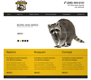 Web Design by Relativiteit for Jack Russell Wildlife Control | Design: #1069379