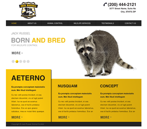 Web Design by Relativiteit for Jack Russell Wildlife Control | Design: #1072387