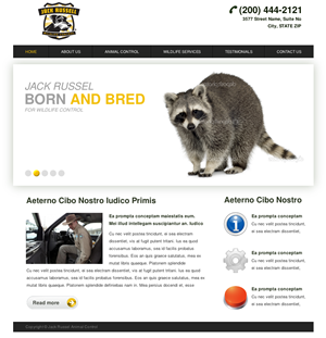 Web Design by Relativiteit for Jack Russell Wildlife Control | Design: #1072393