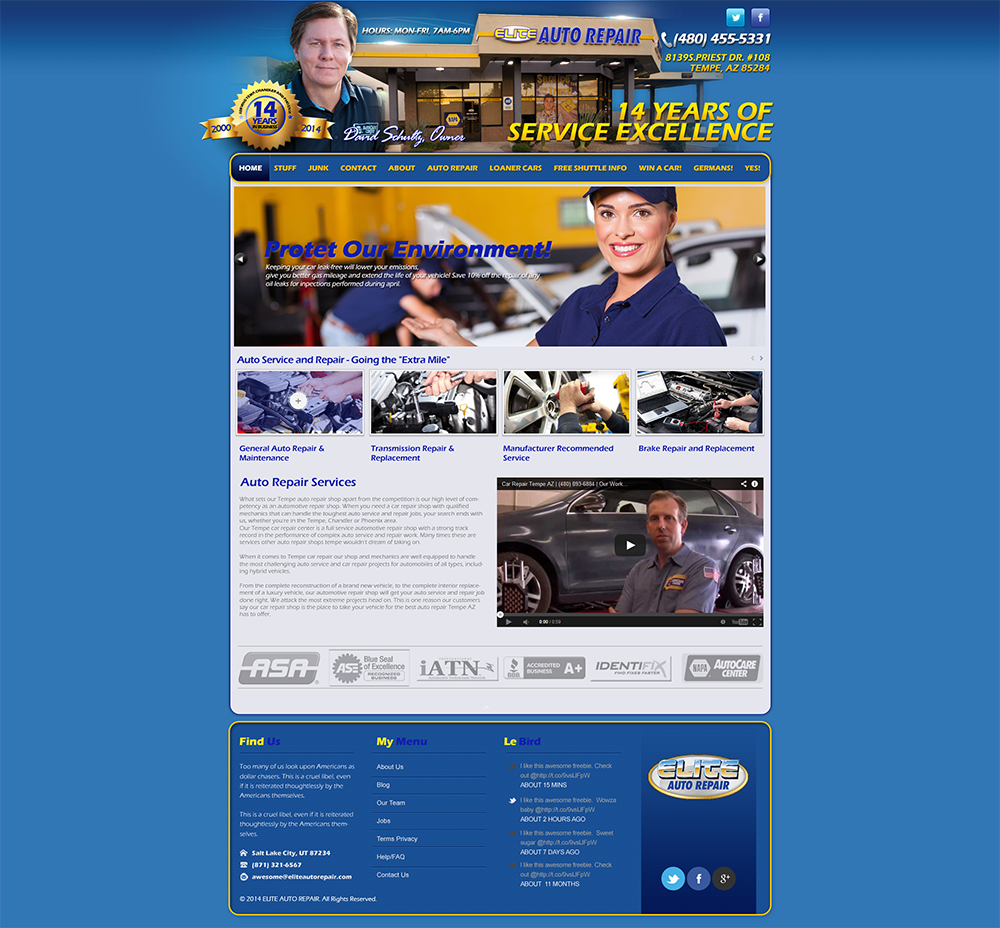 Wordpress Design by designbox for Elite Auto Repair | Design #3943516