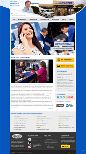 Diseño Wordpress por pb para Elite Auto Repair | Diseño: #3878753