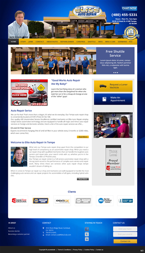 Diseño Wordpress por pb para Elite Auto Repair | Diseño: #3878755